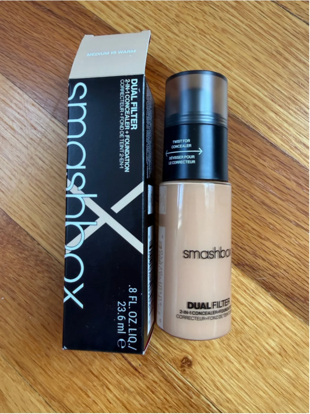 NWT Smashbox Dual Filter Foundation & Concealer-Medium 16 Warm